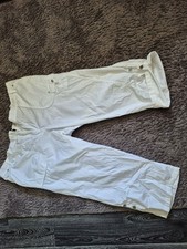 3/4 Weite Sommerhose In Weiß Gr.50/52 Rundum...