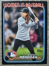 2024 Topps Women In Baseball Jessica Mendoza WIB-2 Black /299
