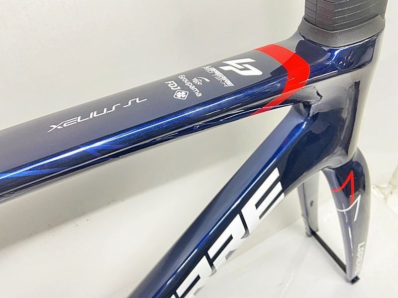 Lapierre Xelius SL FDJ 2022 Carbon Road Frame Set Size M Navy USED