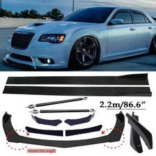 For Chrysler 300 SRT8 Front Bumper Lip Spoiler Splitter Car Body Rear