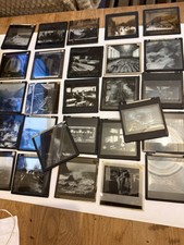 Duża partia zjeżdżalni Magic Lantern - antyczne szklane zjeżdżalnie 4 cale
