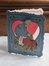Vintage CARRINGTON die Cut Valentine Card 