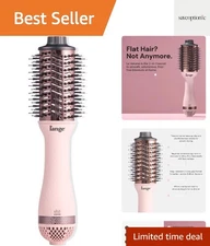 2-in-1 Titanium Blow Dryer Brush | Hot Air Hair Styler for Frizz-Free Hair