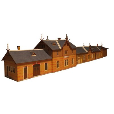 Modellbausatz 021212 Bahnhof Oybin   Empfangsgebäude für Spur H0 von Beckert
