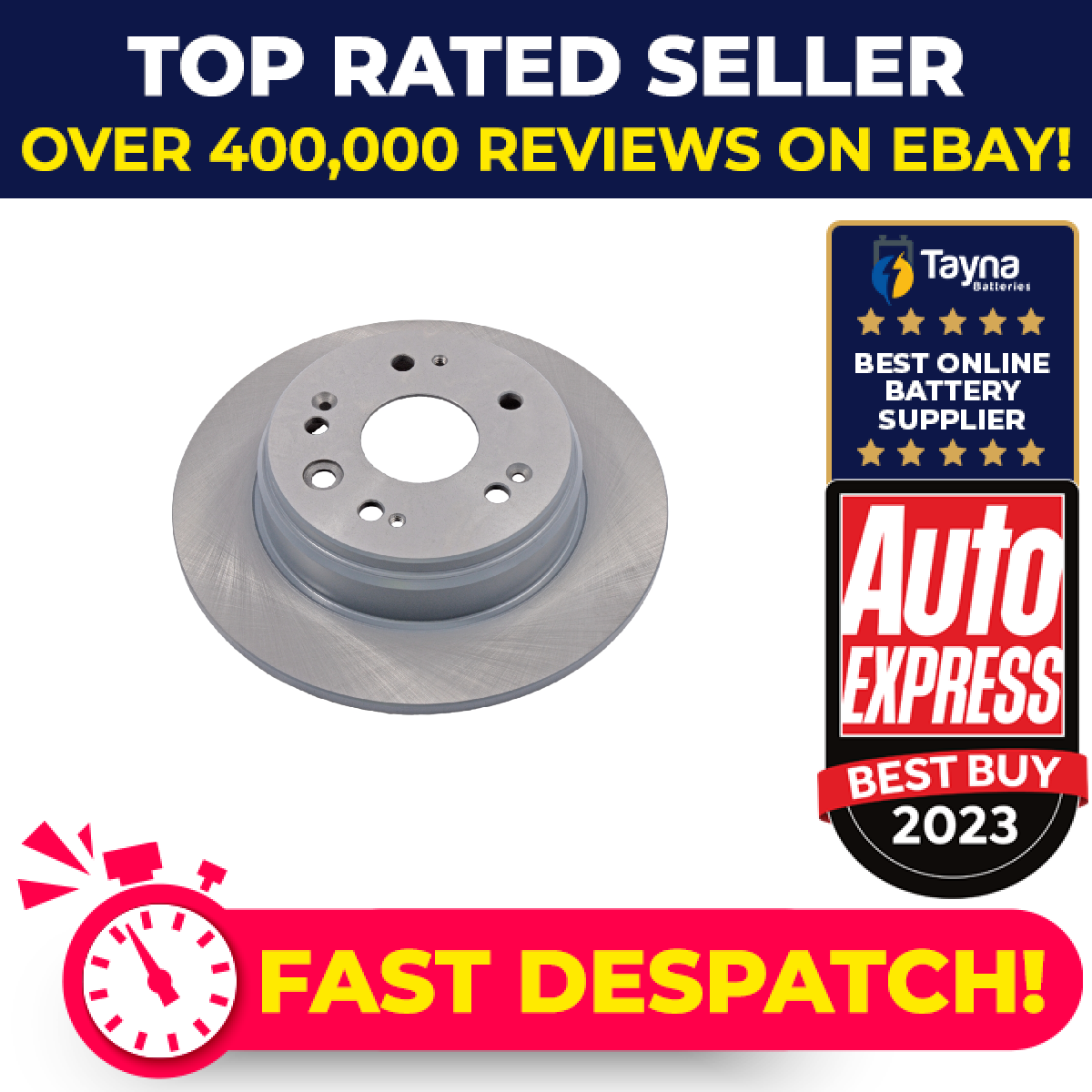 2x Brake Discs Pair Solid Rear 282mm ADH24387 Blue Print Set 42510SCAE00 Quality