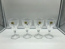 CRISTAL d'Arques genuine lead cyrstal glasses set of 4 chaumont pattern