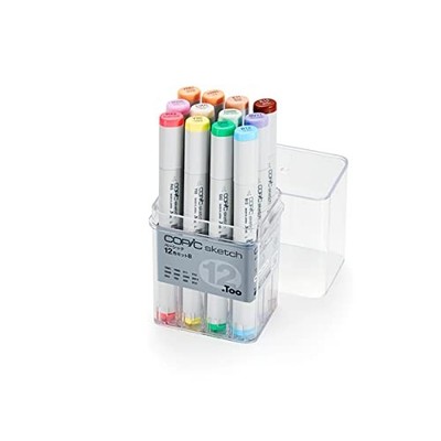 Copic (COPIC) TOO Copic Sketch Basic 12 Color Set B Illustration Marker Marker