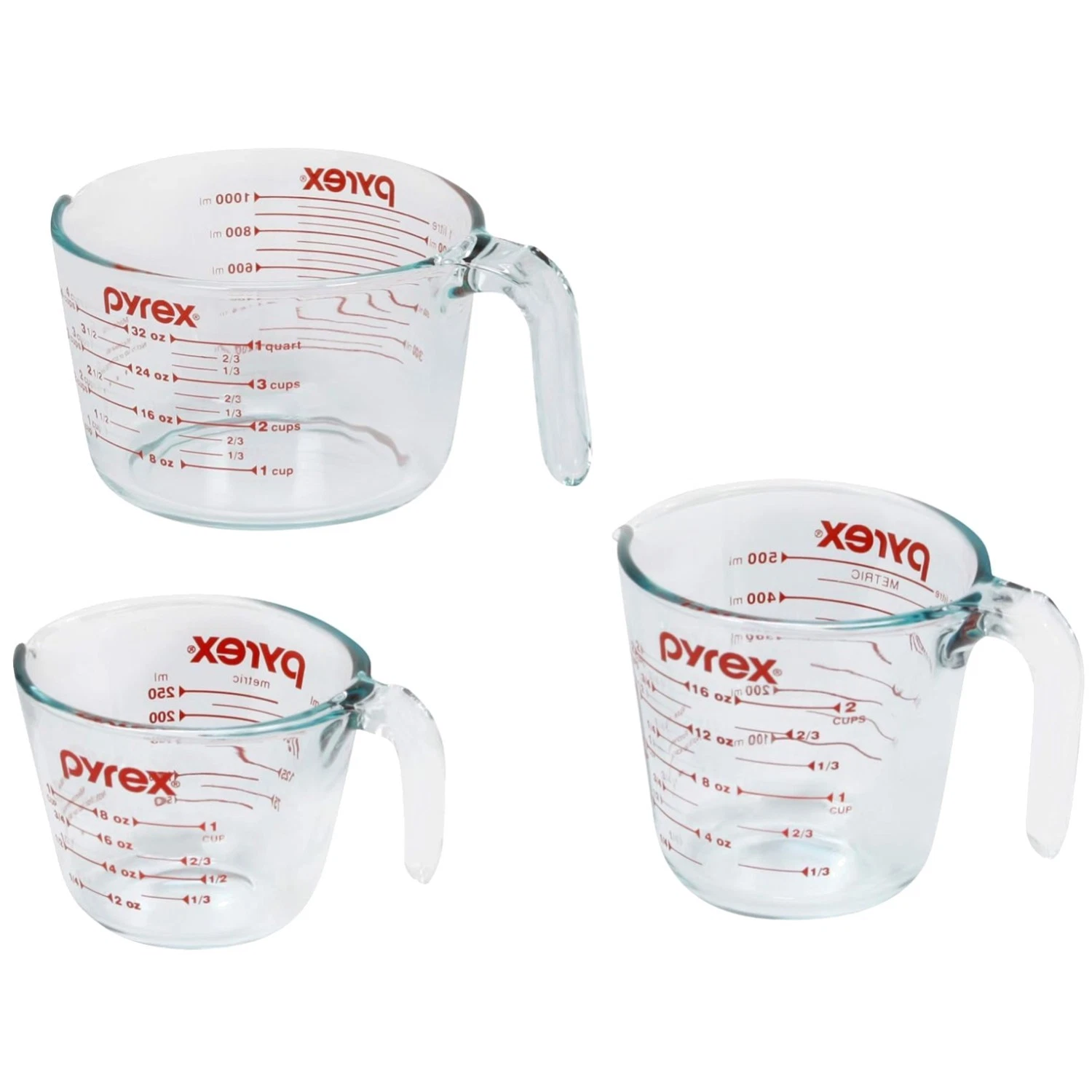 Glass Measuring Cups Set - 3-Pack Essential
Opens in a new window or tab