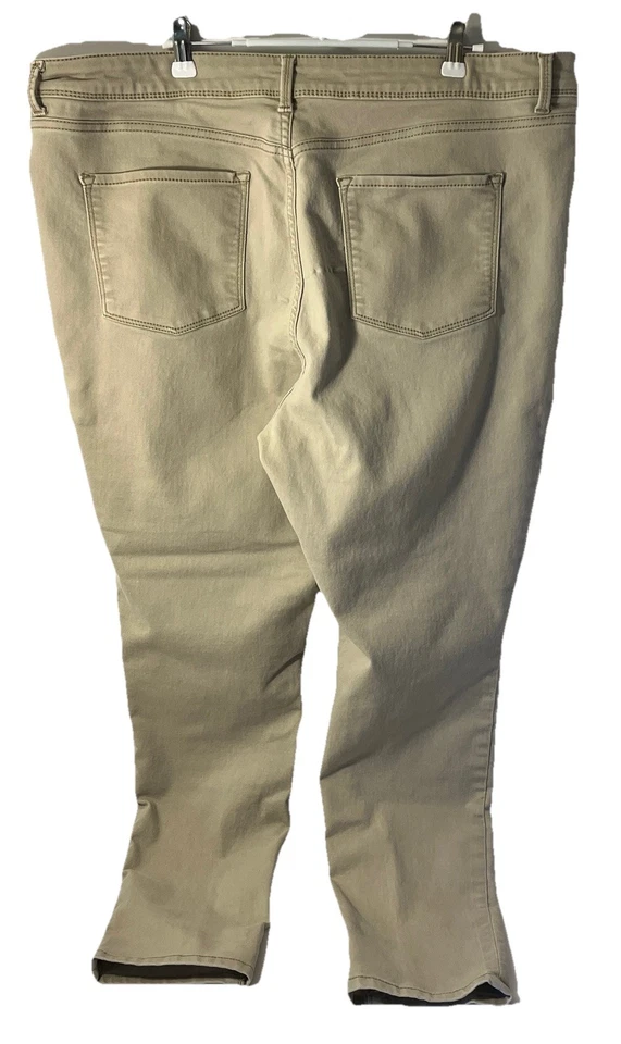 Jeggins Time and Tru para mujer color tostado tiro alto talla 2XL (20) 3 bolsillos Foto 3 de 4