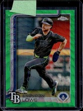 2025 Topps Chrome Brandon Lowe Green Wave Refractor #/99 Rays