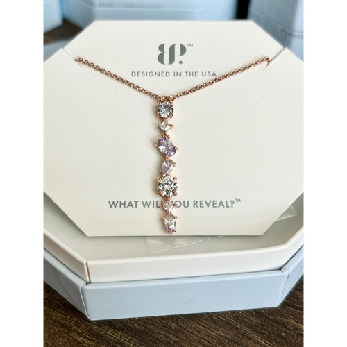 Bomb Party RBP5212 Nothing I Cant Handle Lavender Cubic Zirconia Rose Gold - Picture 1 of 3