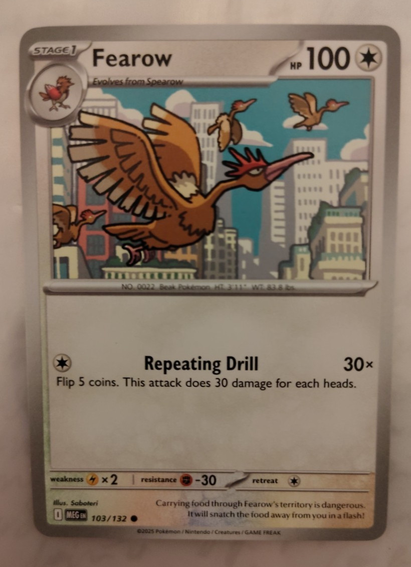 Fearow 103/132 MEG Mega Evolution Common Near Mint
