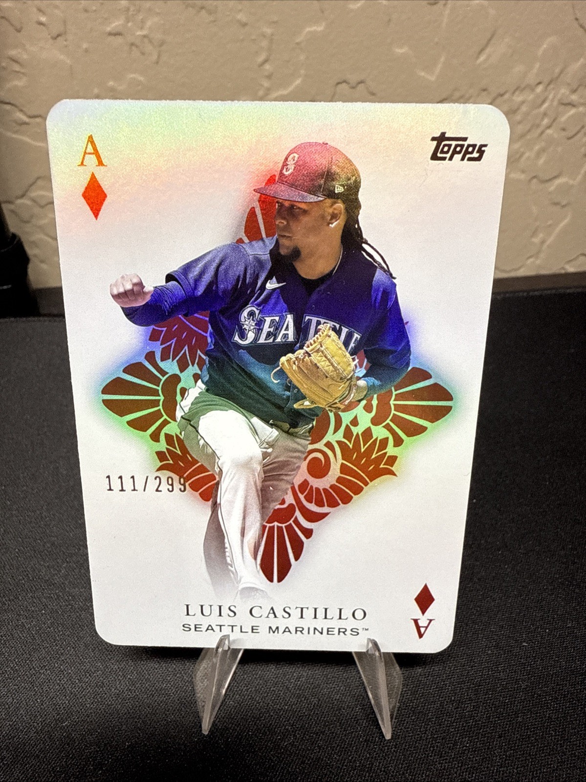 2023 Topps Series 1 All Aces Black #AA-23 Luis Castillo /299 Seattle Mariners