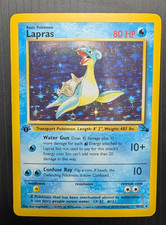 Pokemon TCG Lapras 10/62 Fossil Holo Rare 1st Edition LP on eBay