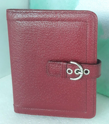 Franklin Covey ~ Ruby Genuine Leather Small Folio Organizer Cover ~ 6'' x 5'' ~New