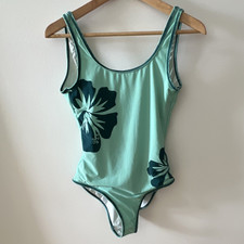 Onia Women s One-Piece Swimsuit Green Floral ...