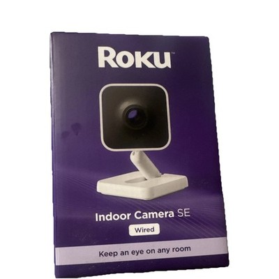 Roku Indoor Camera SE 1080p Wired Wi-Fi IP Indoor App Alexa/Google SCS11RW