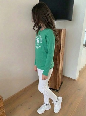 Abercrombie Kids Langarmshirt Elch Stickerei Gr. 164 sehr guter Zustand