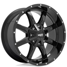 17x9 Moto Metal Wheels Mo970 Gloss Black With Milled Lip Off-road Rims 4pcs
