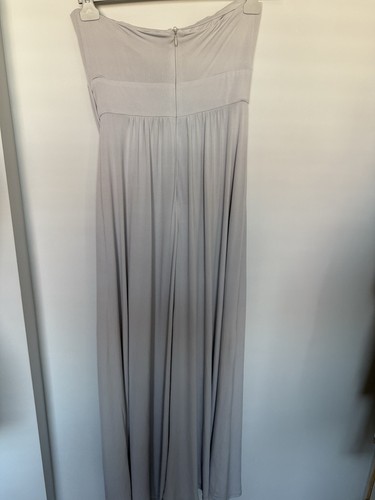 M&S Collection Halter Neck Silver Grey Maxi Dress Size 10 - Picture 17 of 21