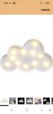 led marquee light "Cloud" 2AA Batteries Indoor Use