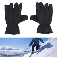 Winter Warm Snowboarding Thickened Padded Black Color 5 Fingers Cold