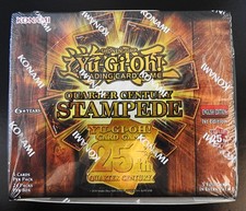 YUGIOH QUARTER CENTURY STAMPEDE BOOSTER BOX 1.AUFLAGE ENGLISCH FACTORY SEALED