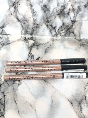 3 x NYX Wonder Pencil Concealer Eyeliner & Lipliner Farbton tief, brandneu versiegelt