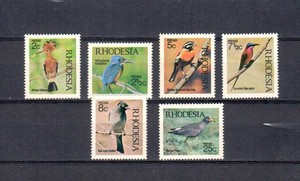 Rhodesia Stamp, 1971, Sc.304-09, Birds, MNH