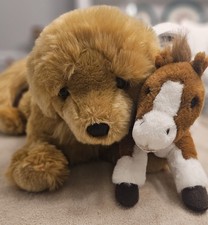 22 Inch FAO Schwarz 2017 Golden Retriever Plush Dog Realistic Stuffed Horse