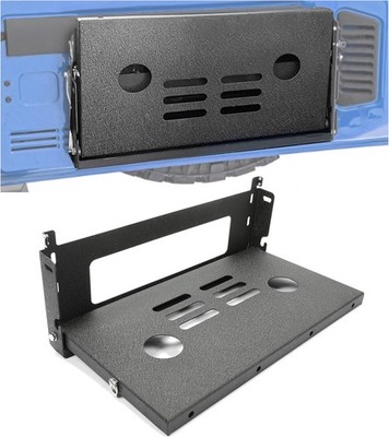 Jeep Wrangler Tailgate Table ALMULOO Foldable Cargo Shelf