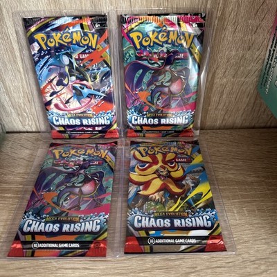 Pokémon TCG Mega Evolution Chaos Rising Sealed Packs X 4