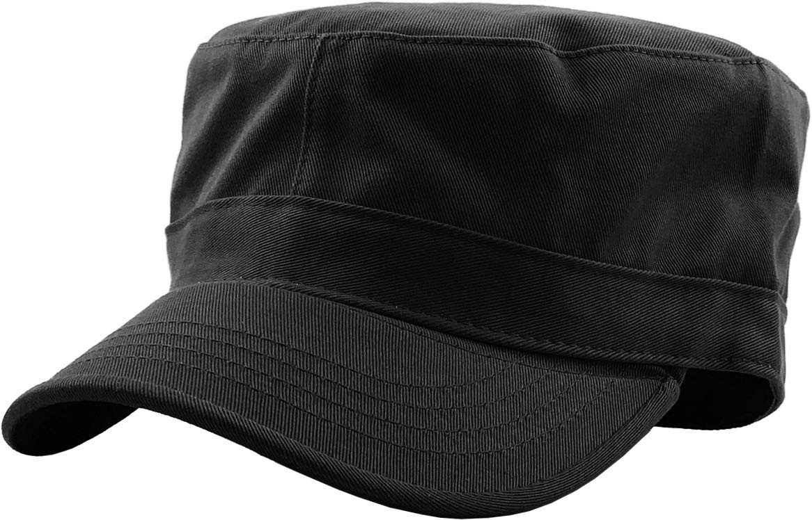 KBK-1464 BLK L Cadet Army Cap Basic Everyday Large, Black Daily | eBay