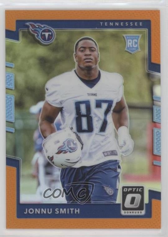 2017 Donruss Optic Rookies Orange Prizm 9/199 Jonnu Smith #124 Rookie RC 1q0b