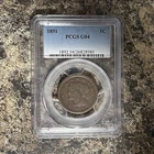 Photo of a 1851-P Large Cent from an eBay listing that sold on Jul 21, 2026
