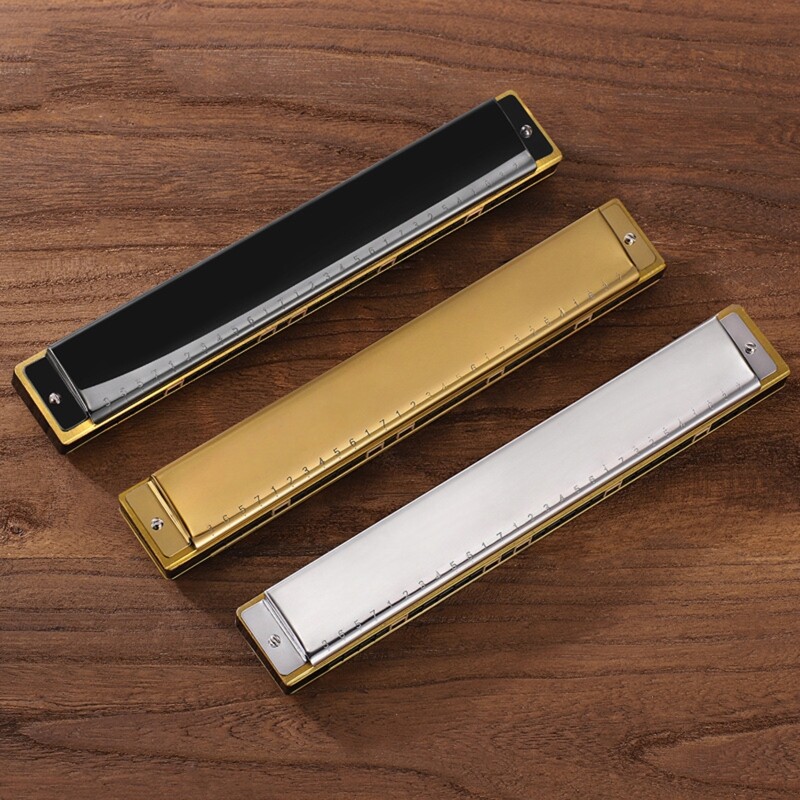28 Holes Polyphonic C Professional Harmonica, Mouth Organ & Profession