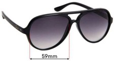 SFx Replacement Sunglass Lenses fits Ray Ban RB4125 Cats 5000 - 59mm Wide