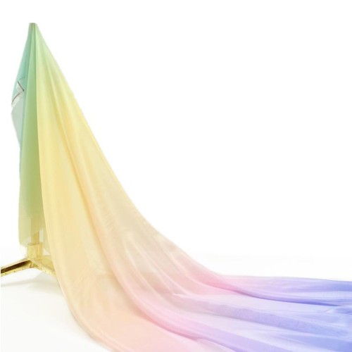 Gradient Color Chiffon Fabric for DIY Sewing Costume Dance Dress Hanfu Scarf - Picture 39 of 42