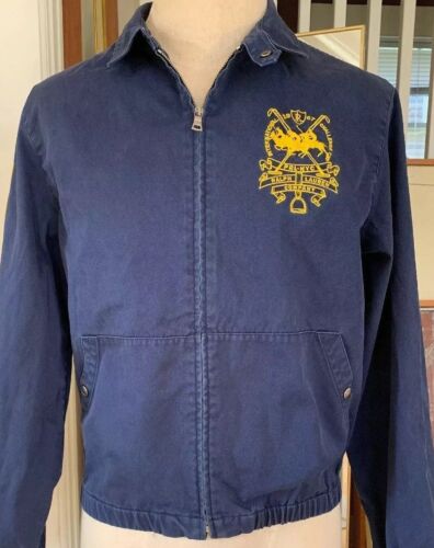 Vintage Ralph Lauren Polo 1967 Challenge Cup Challenge Jacket Size M Blue Yellow - Picture 1 of 6