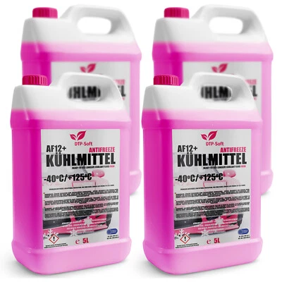 20L KÜHLERFROSTSCHUTZ ROT AF12+ G12+ KÜHLMITTEL -40°C VW AUDI VAG MB MANN 4 x 5L - Bild 1 von 4