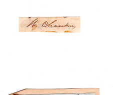 William Chambers  (1800–1883) Signed Clip / Autographed British Publisher