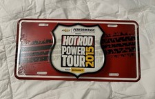 2015 Hot Rod Power Tour License Plate Aluminum