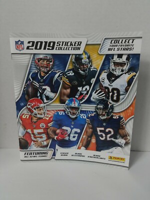 PANINI NFL FOOTBALL STICKER COLLECTION ALBUM 72 PAGE BOOK 32 TEAMS NEW 2019