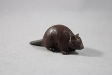 K&M International Wildlife Beaver Woodland Animal Figure Miniature Dollhouse Toy