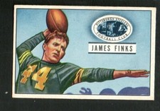 1951 Bowman Football Card #130 Jim Finks-Pittsburg Steelers Near Mint