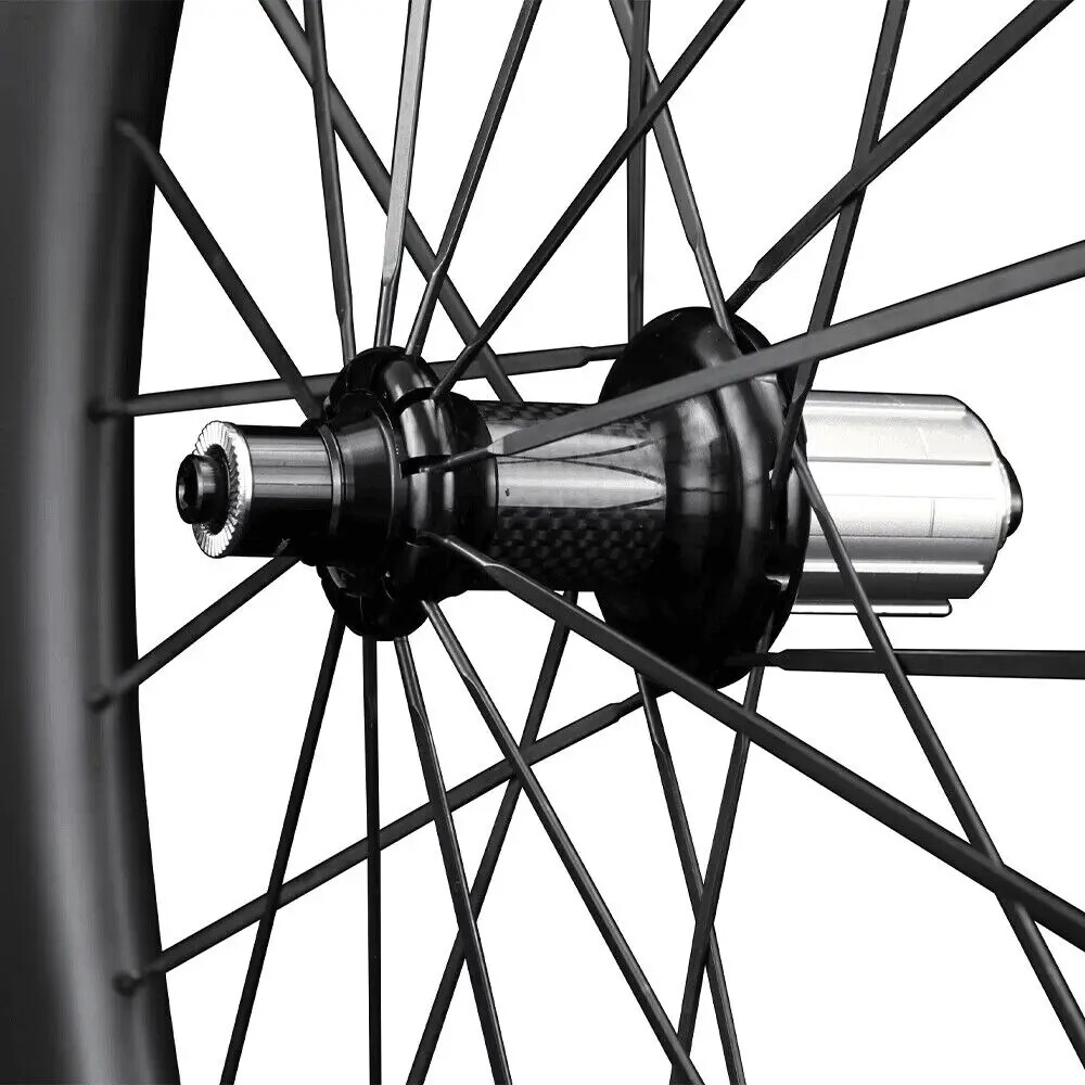 Set ruote in carbonio 700c clincher 88x23mm foto 5