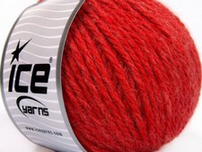 3-Skein Lot Superbulky Wool Yarn 3x100g/100m Red
