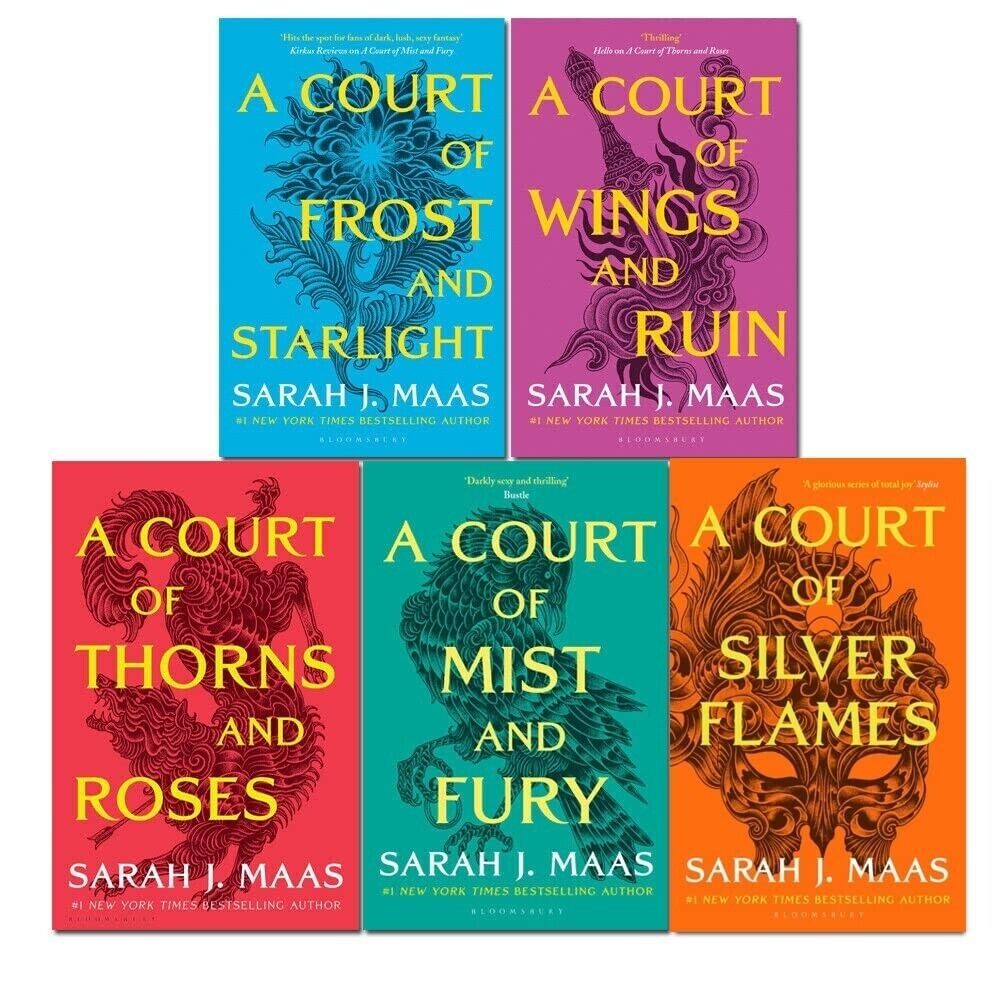 A Court of Thorns and Roses Series 5 Books Collection Set by Sarah J. Maas NEW