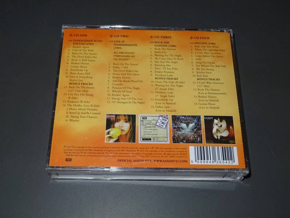 SAXON - THE EMI YEARS (1985-1988) / 4-CD-BOX-SET 2012 (MINT-) - Bild 2 von 4