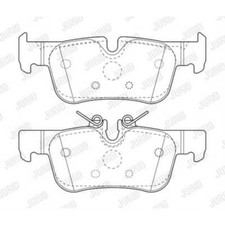 JURID Bremsbelagsatz Scheibenbremse für BMW I3 I01 Electric s 1er F40 118i